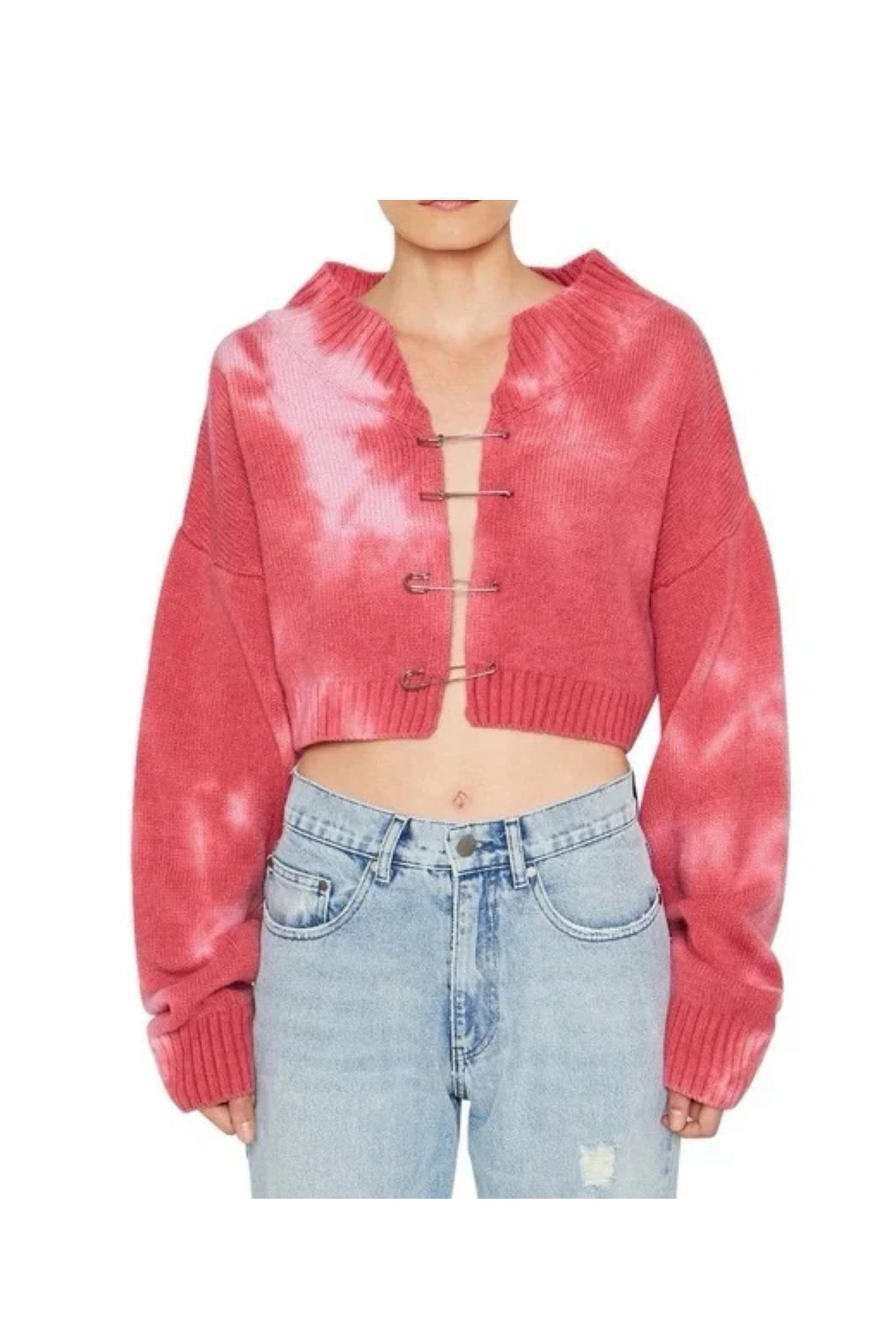 Loue Danielle Guizio safety pin cardigan | Extended