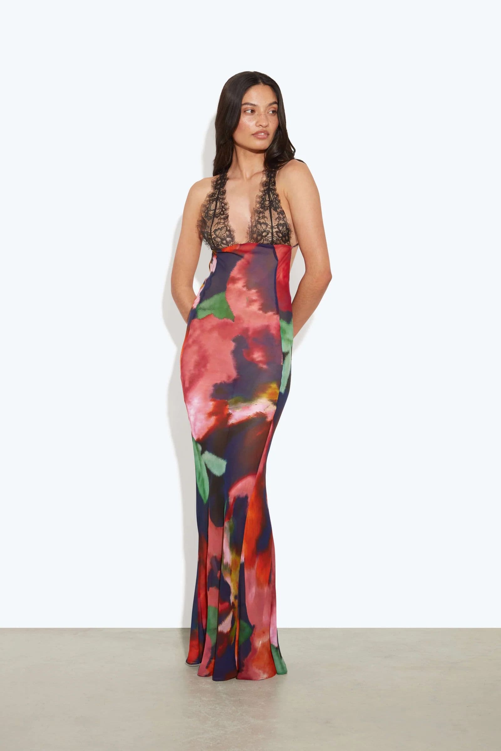 Loue Paola Floral Slip Dress | Extended