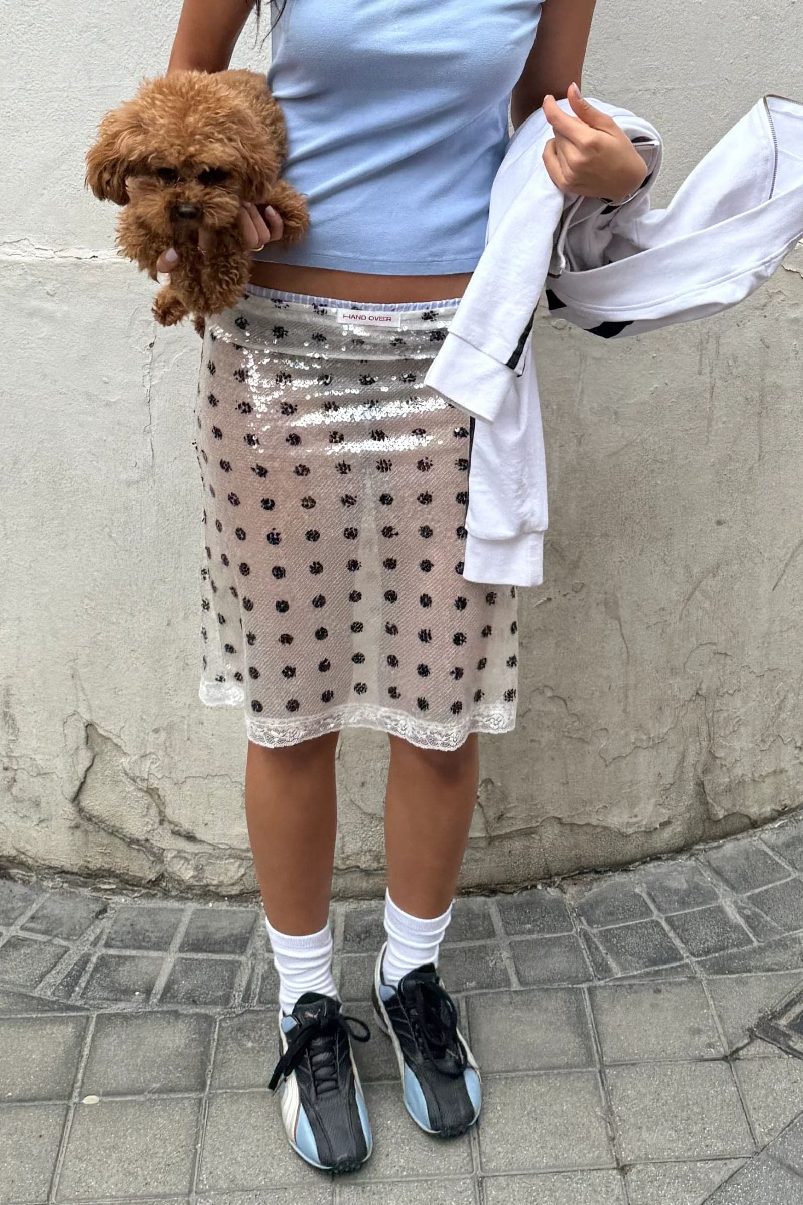 Loue Jupe Leonardo à Pois | Extended