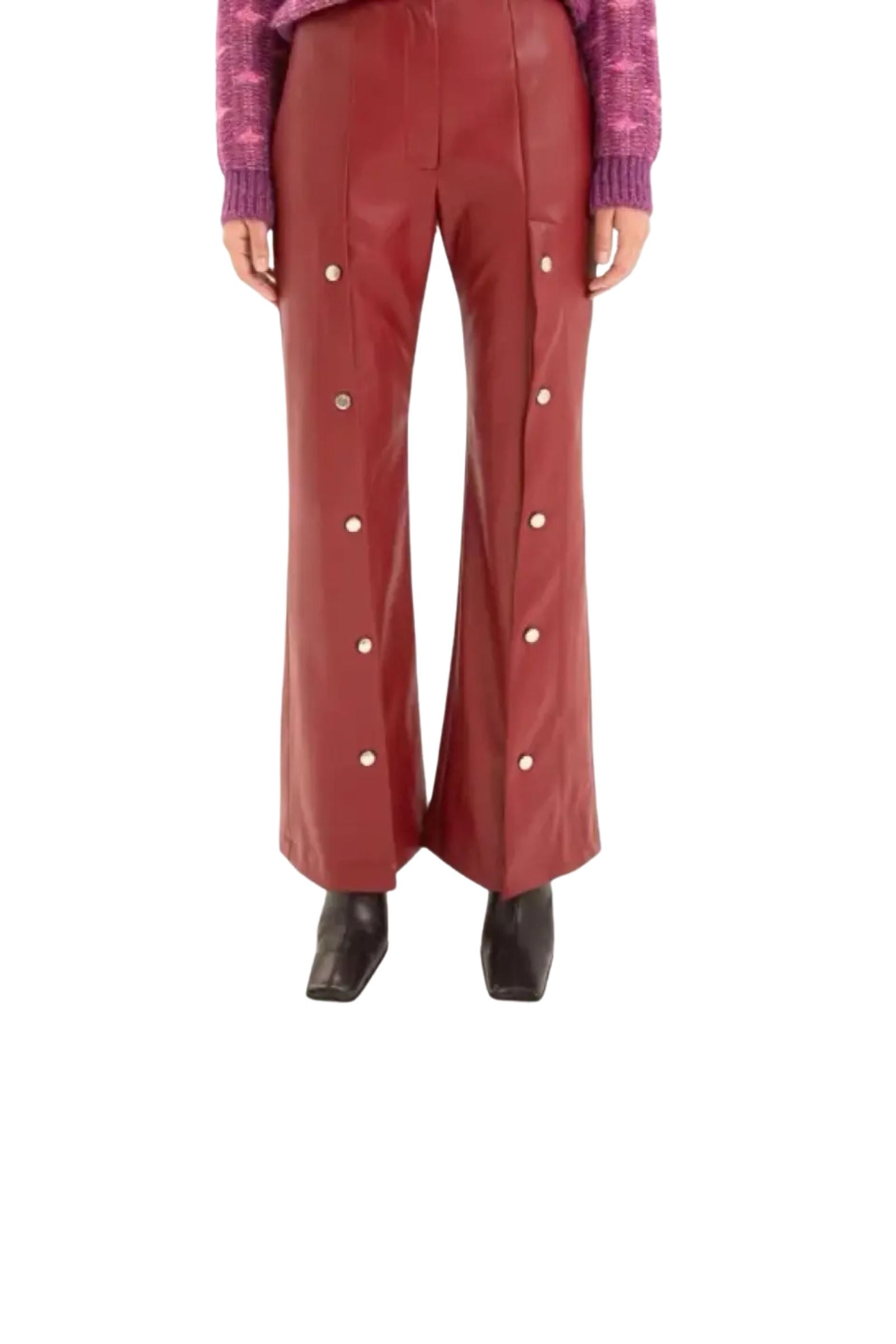 Loue Pantalon similicuir rouge Laagam  | Extended