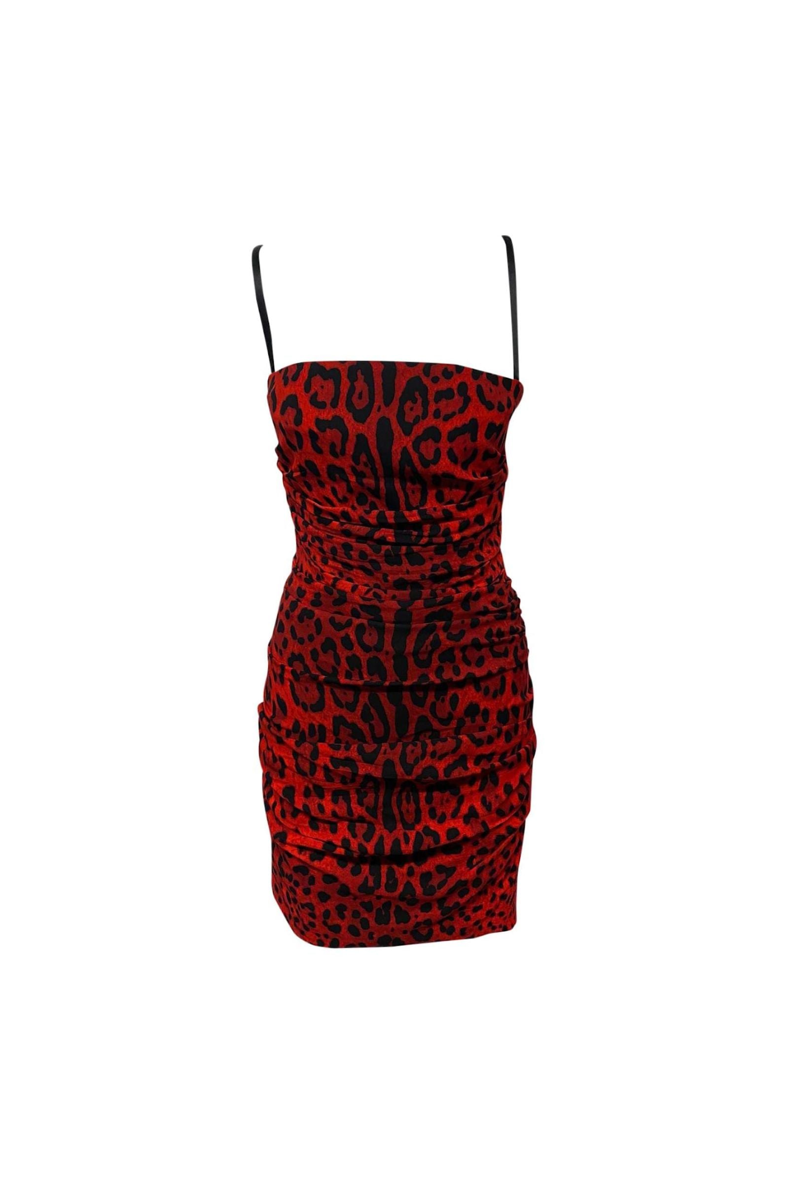 Loue Dolce & Gabbana Robe à imprimé léopard | Extended