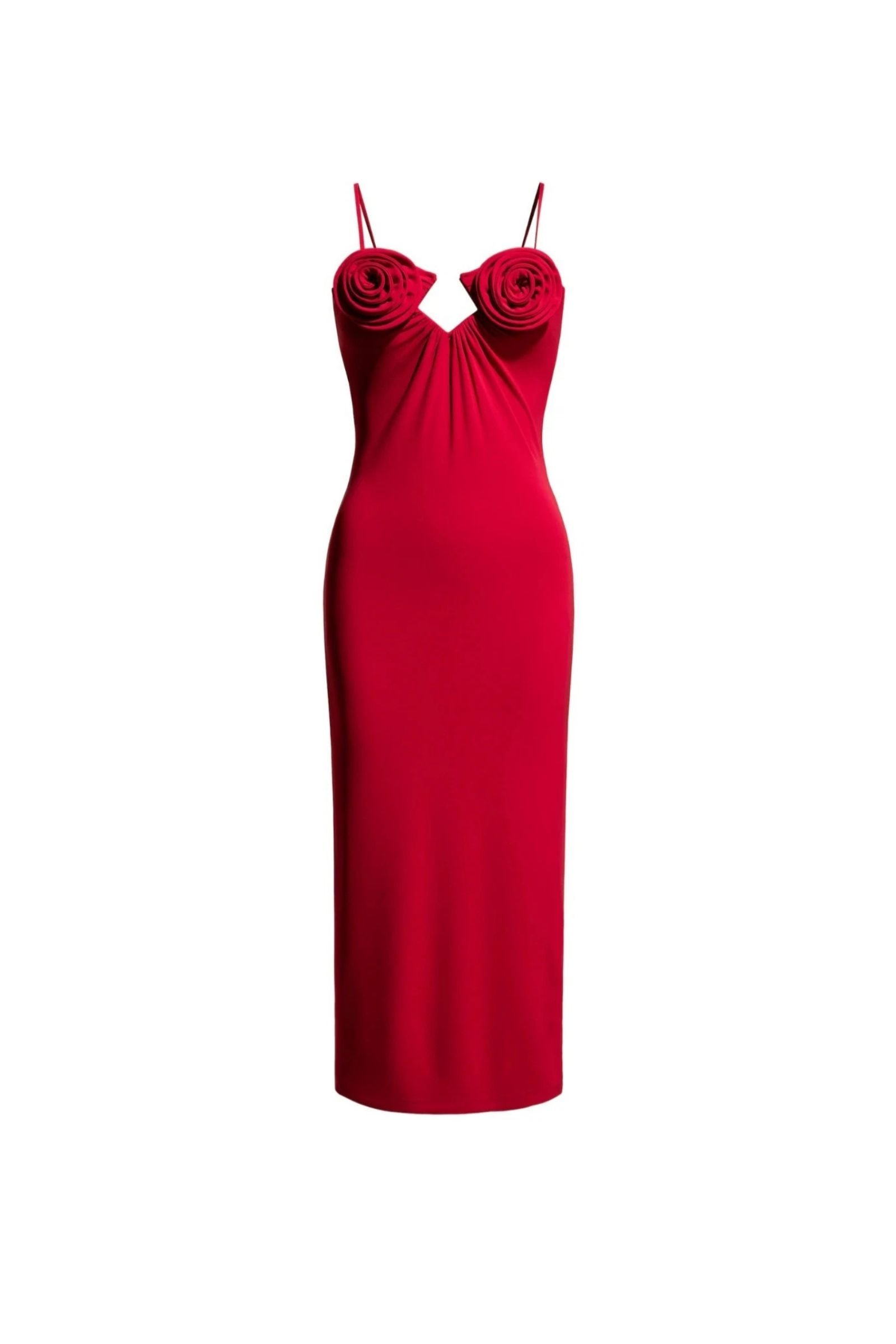 Loue Magda Butrym H&M Robe Rouge | Extended