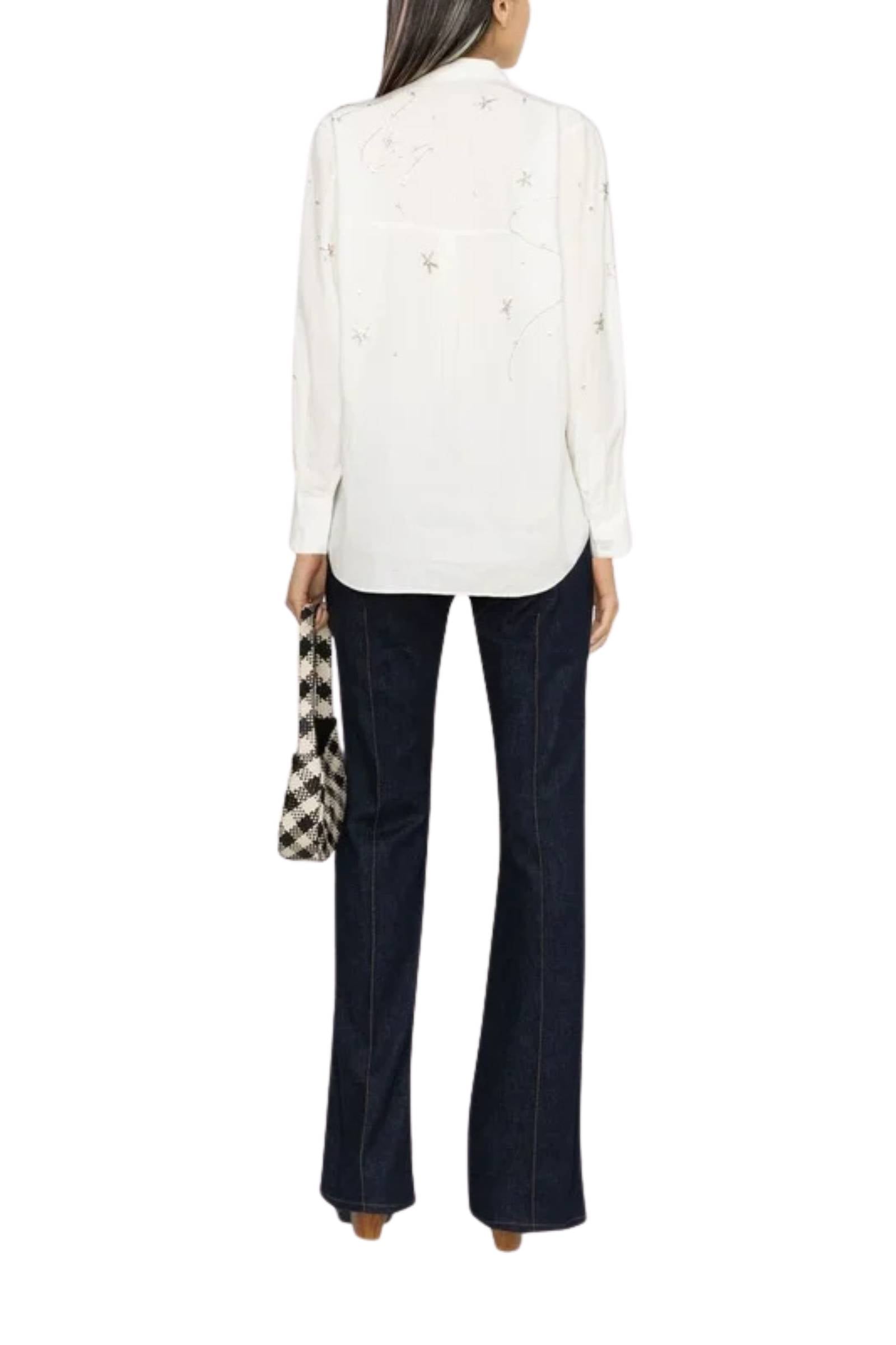 Chemise Blanche Ornée de Strass