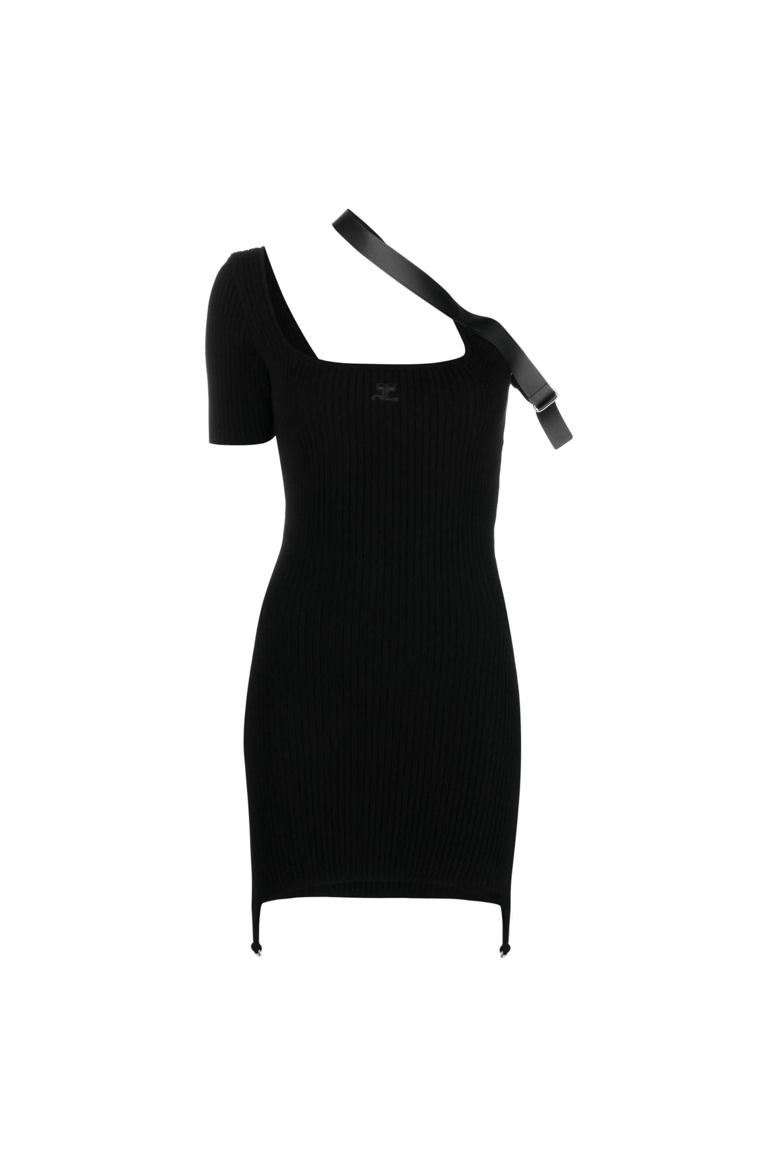 Robe courte à design asymétrique