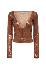 Top à paillettes Solaris