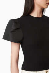 T-Shirt à Manches Évasées