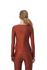 Top Wide Neck LS with Lace