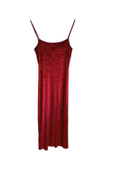 Robe à bretelles en velours