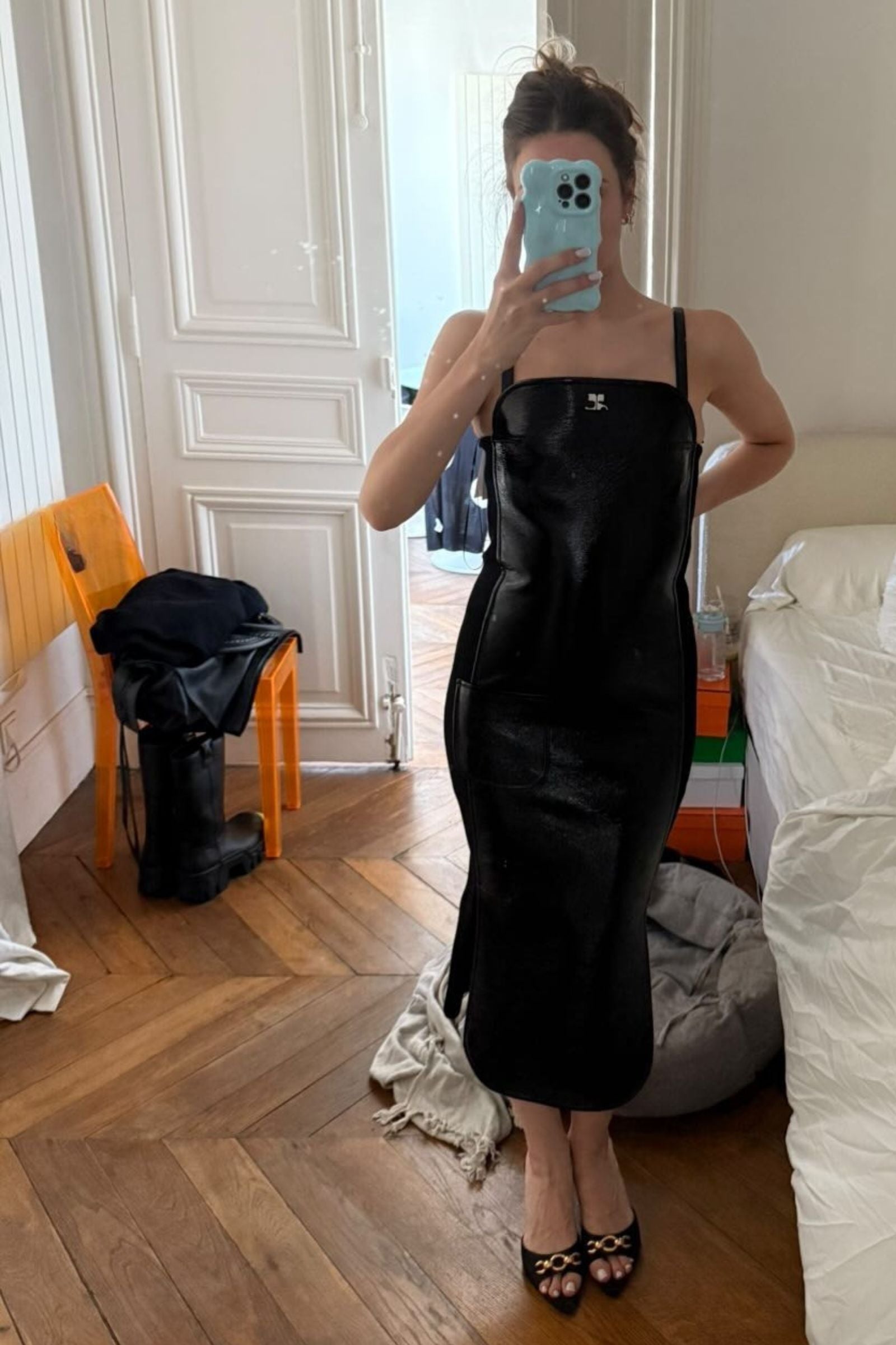 Courrèges Robe à design à empiècements